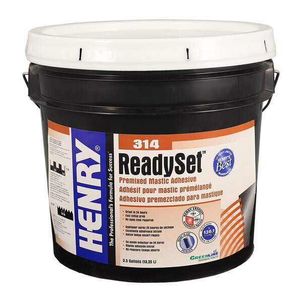Henry 314 Ready Set Premixed Mastic Adhesive 3 1/2GAL